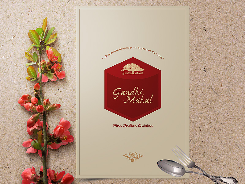 GANDHI MAHAL : Dine In Menu Cover